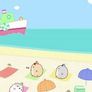 바다 위의 유리병